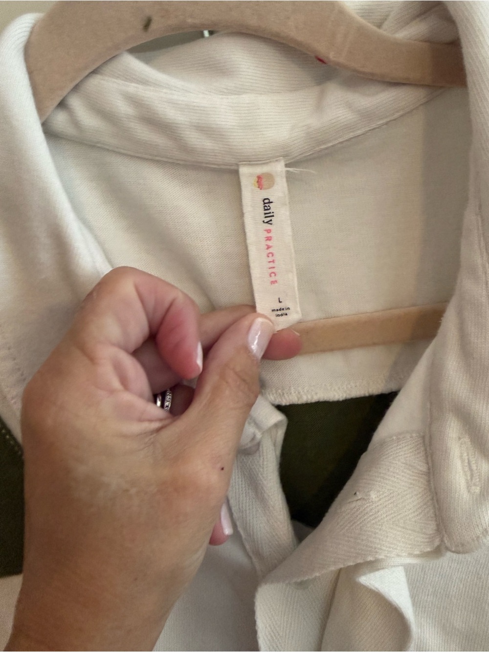 Daily Practice. Anthropologie Green and White Striped Polo Dress - Picture 2 of 3